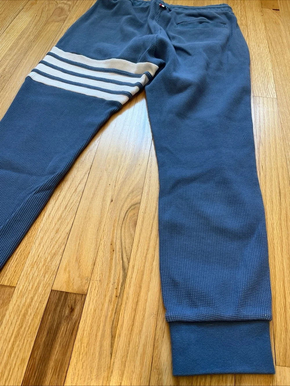 Thom Browne Waffle Sweatpants 4-Bar Thermal Thick Size 2 Jogger Made In Japan